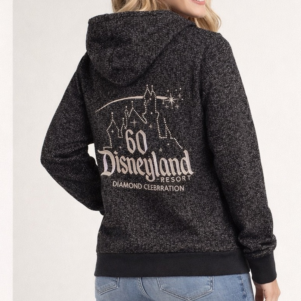 Disneyland 60 Anniversary Women's Black Hoodie